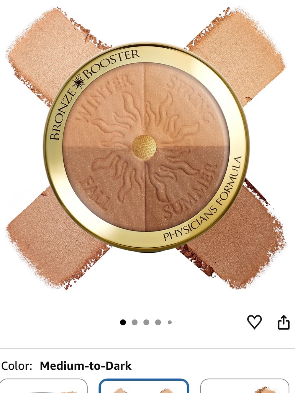 Physicians Formula Bronze Booster, Medium To Dark, Custom Glow